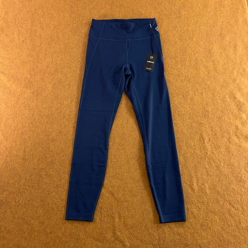Allbirds Womens Small True Navy Natural Trino Merino Wool Active Leggings NWT
